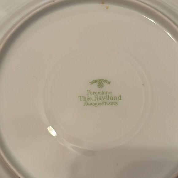 Set of 6 Theo Haviland Limoges France Porcelain China Salad Plates - Picture 4 of 7